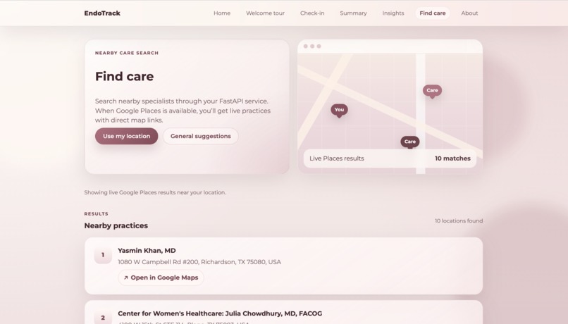 EndoTrack – screenshot 3