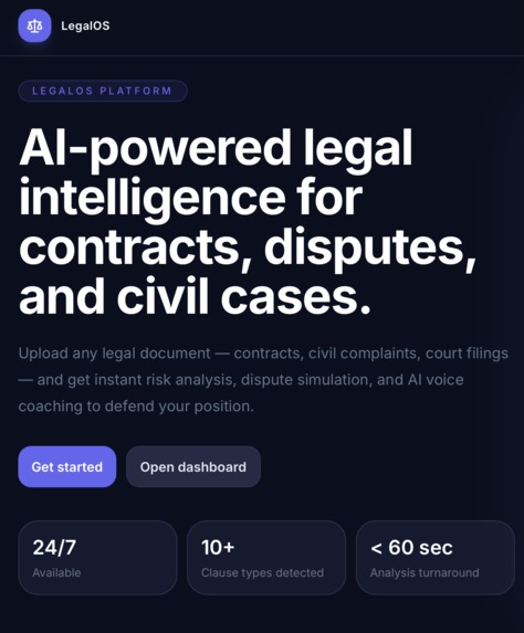 LegalOS – screenshot 1