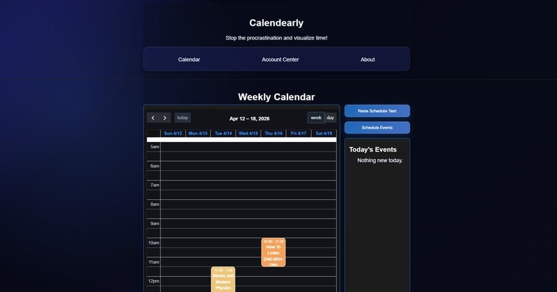 Calendearly – screenshot 1