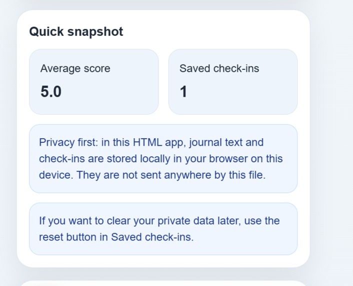 Wellbeing Momo – screenshot 3
