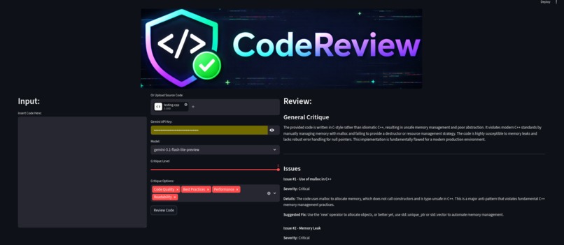CodeReview – screenshot 2