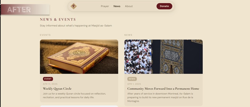 ReformStep: Mosque UI Redesign – screenshot 5