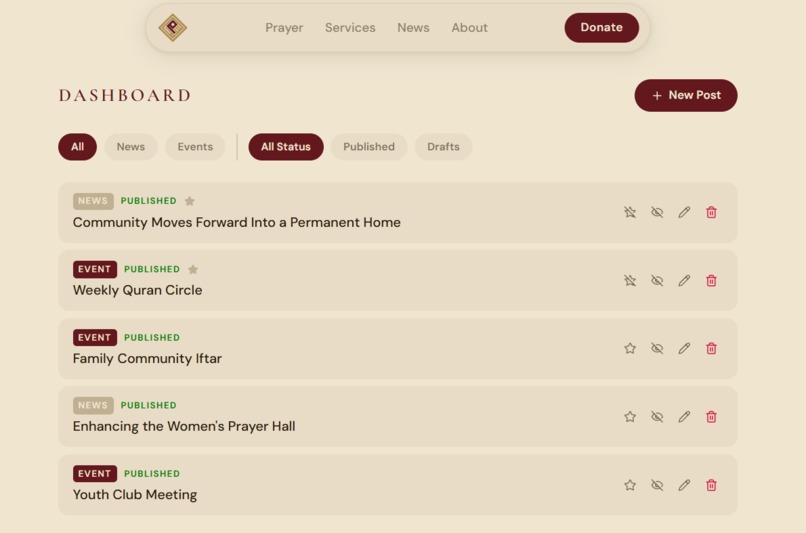 ReformStep: Mosque UI Redesign – screenshot 8