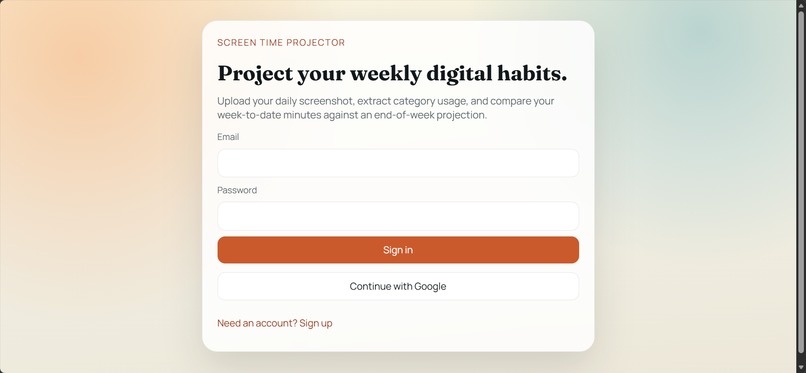 Screentime estimator – screenshot 2