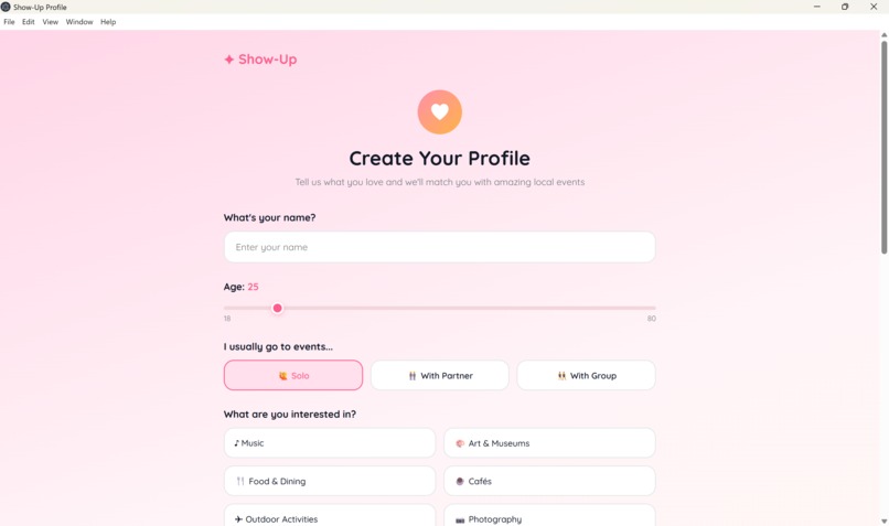 Show-Up – screenshot 1
