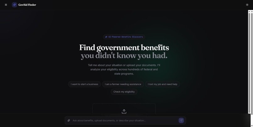GovAid Finder – screenshot 1