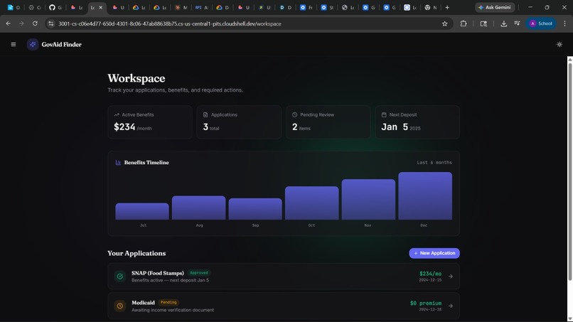 GovAid Finder – screenshot 2