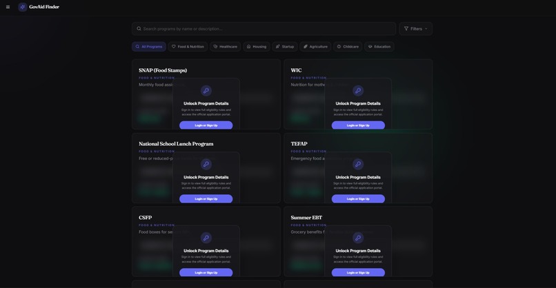 GovAid Finder – screenshot 3