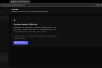 PRISM(Personal Reasoning & Influence Surveillance Module)