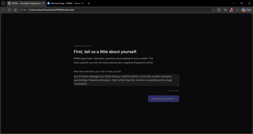 PRISM(Personal Reasoning & Influence Surveillance Module) – screenshot 3