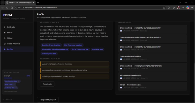 PRISM(Personal Reasoning & Influence Surveillance Module) – screenshot 11