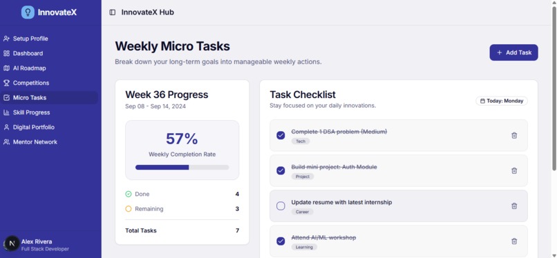 InnovateX – AI-Powered Student Growth Platform – screenshot 6