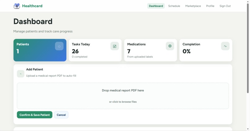 HealthCard – screenshot 1