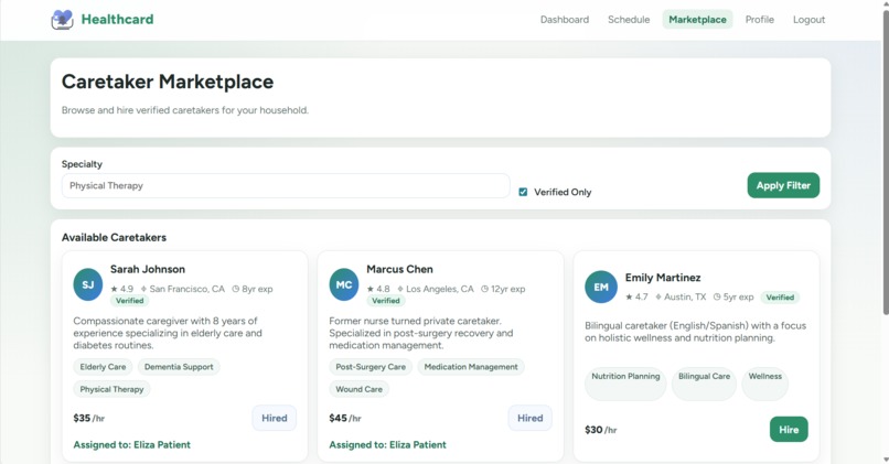 HealthCard – screenshot 3