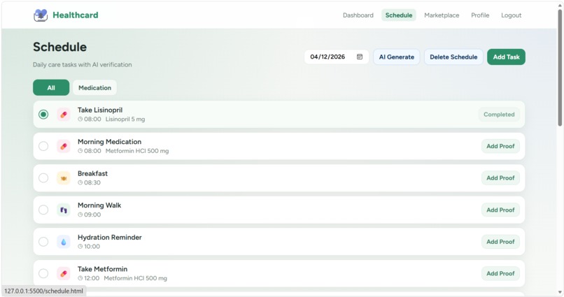 HealthCard – screenshot 4