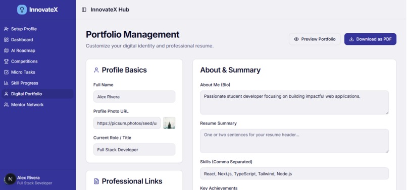 InnovateX – AI-Powered Student Growth Platform – screenshot 7