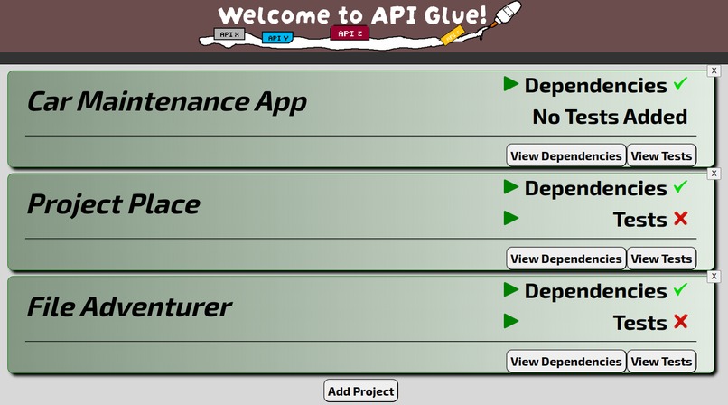 API-Glue – screenshot 1