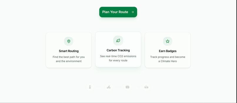 EcoRoute – Travel Smart, Travel Green – screenshot 1