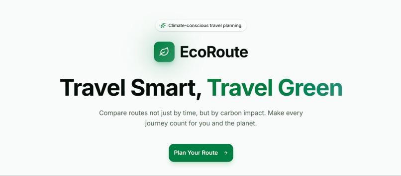 EcoRoute – Travel Smart, Travel Green – screenshot 2