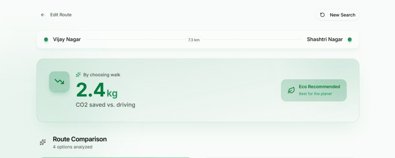 EcoRoute – Travel Smart, Travel Green – screenshot 8
