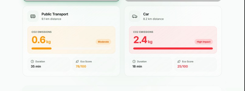 EcoRoute – Travel Smart, Travel Green – screenshot 11