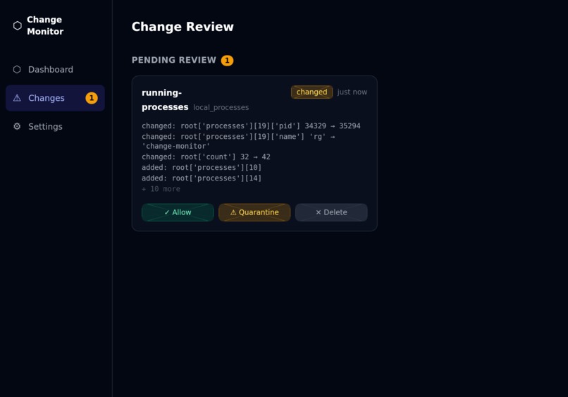 change check – screenshot 1