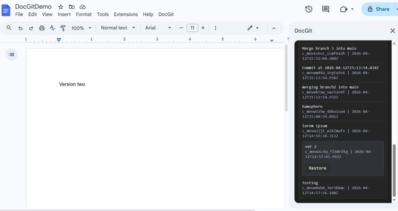DocGit – screenshot 7