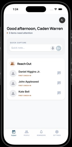 Connexions – screenshot 2