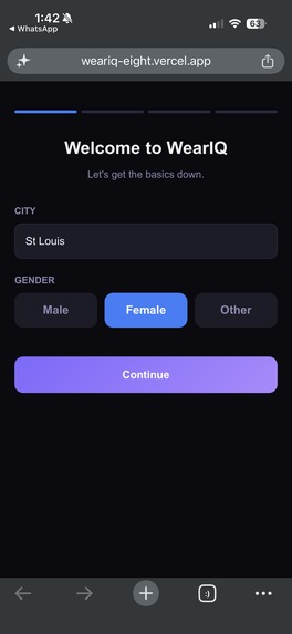 WearIQ – screenshot 2