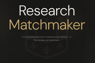 WUSTL STEM AI Research Matchmaker