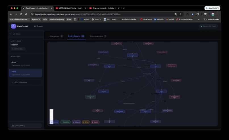 CaseThread — AI Investigation Assistant – screenshot 3
