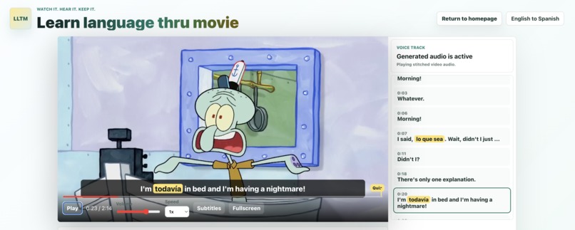LLTM — Learn Language Thru Movie – screenshot 3