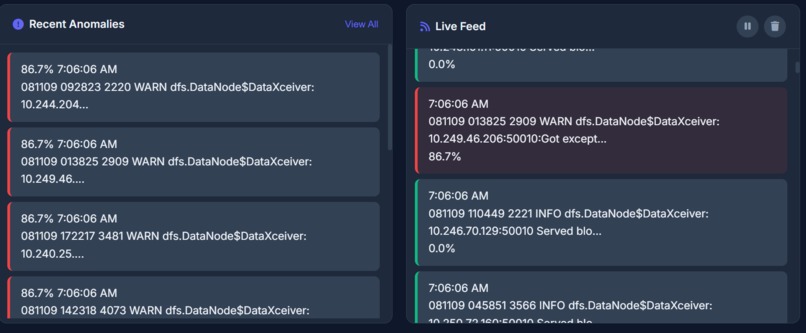 Dexter - Autonomous Log monitoring and anomaly detection – screenshot 3
