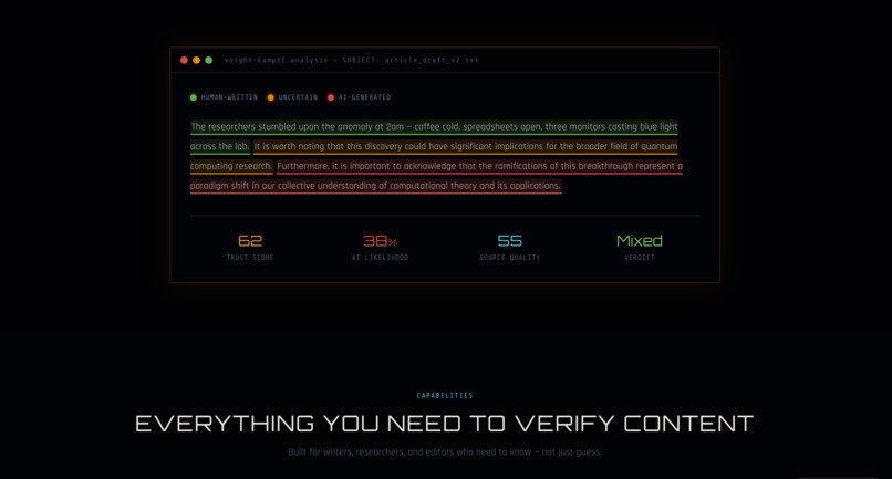 Voight-Kampff AI Detector – screenshot 2