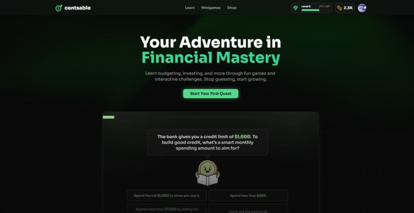 Centsable - Personal Finance for Teens – screenshot 1