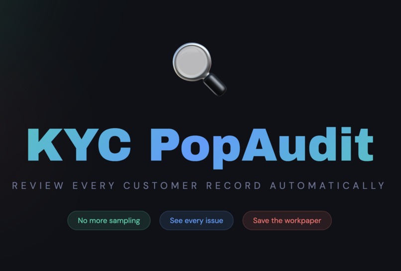 KYC Pop Audit – screenshot 1