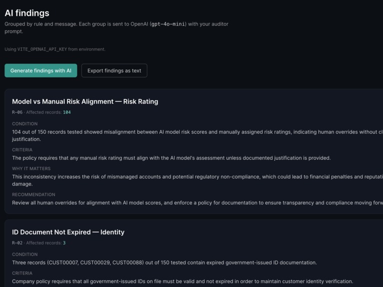 KYC Pop Audit – screenshot 5