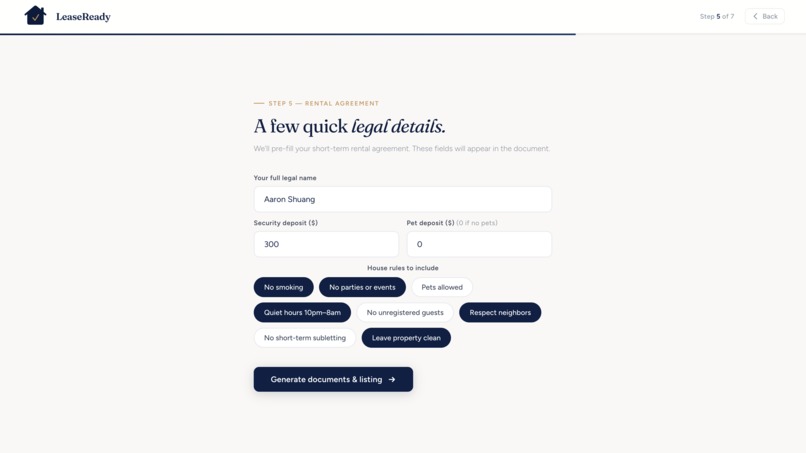 LeaseReady – screenshot 6