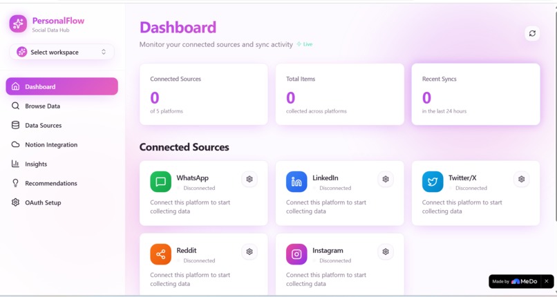 PersonalFlow – screenshot 1