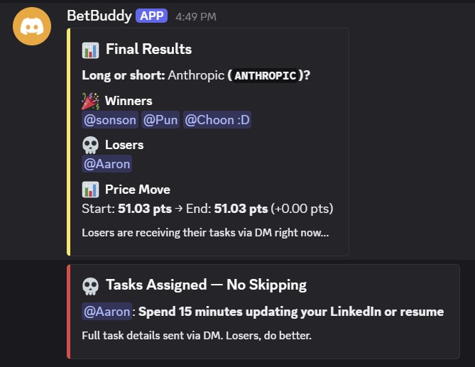 BetBuddies – screenshot 3