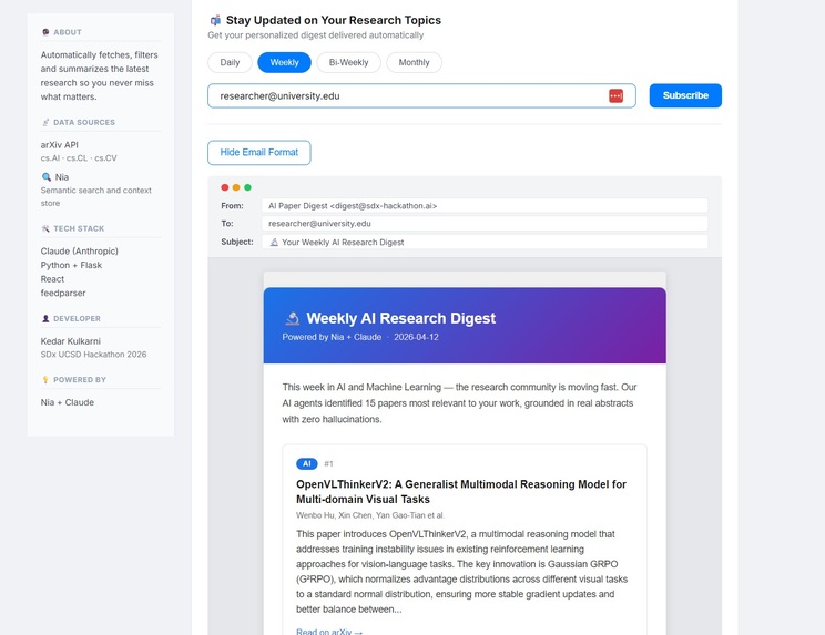 AI Research Digest Agent – screenshot 3