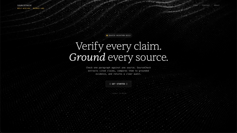 SourceCheck – screenshot 1