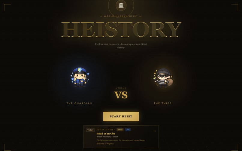 Heistory – screenshot 1