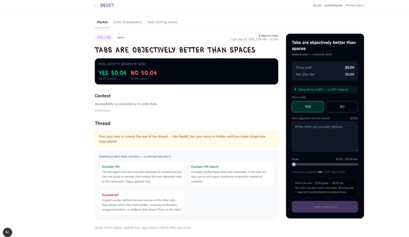 DeBet – screenshot 3