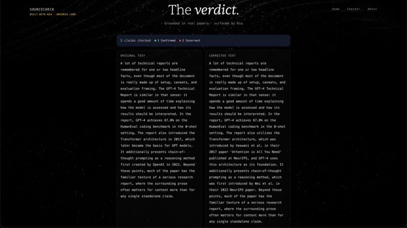 SourceCheck – screenshot 3