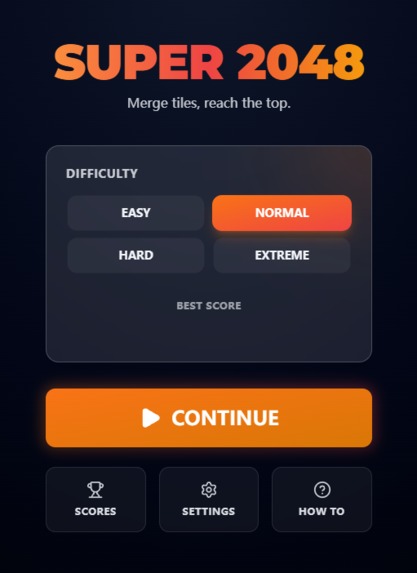 super 2048 – screenshot 1
