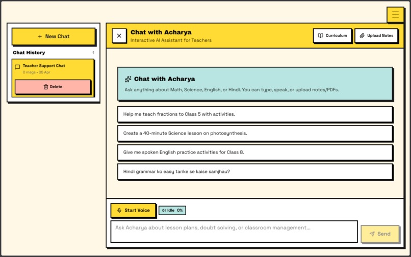Acharya - AI Classroom Coach for Rural Indian Teachers – screenshot 3
