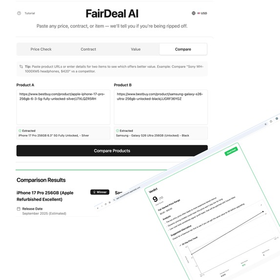fairdeal ai – screenshot 1