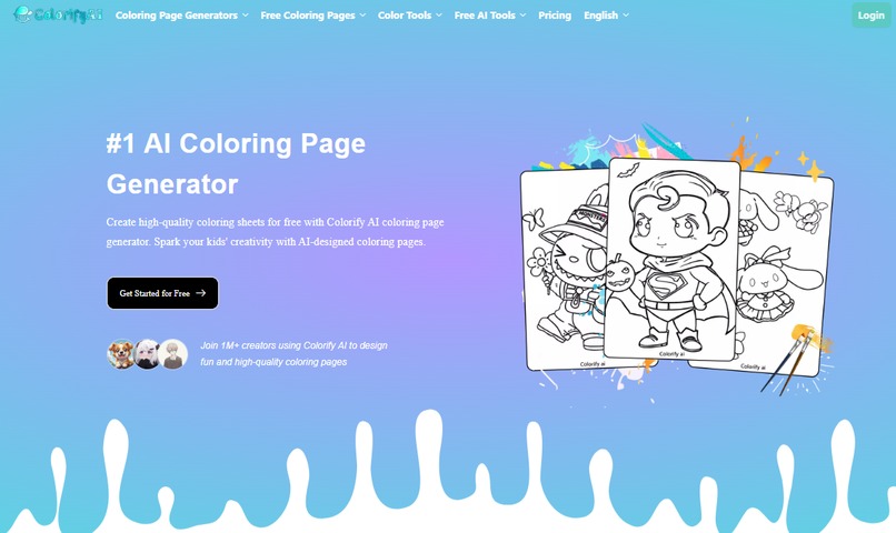 Coloring Pages with Colorify AI (Kids & Anime Styles ) – screenshot 1
