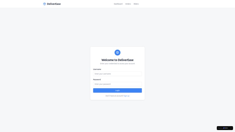 DeliverEase – screenshot 1